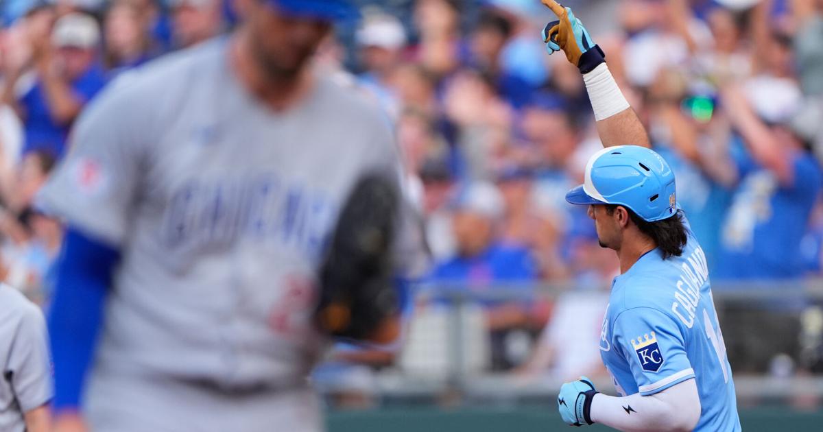 Jac Caglianone powers the Royals past Chicago as Clay Holmes makes a shaky debut for the Cubs The Royals made Clay Holmes' debut with the Cubs a forgettable one Saturday night, scoring four times off him before pulling away for a 6-3 victory By DAVE SKRETTA, The Associated Press Aug 8, 2026 11 mins ago