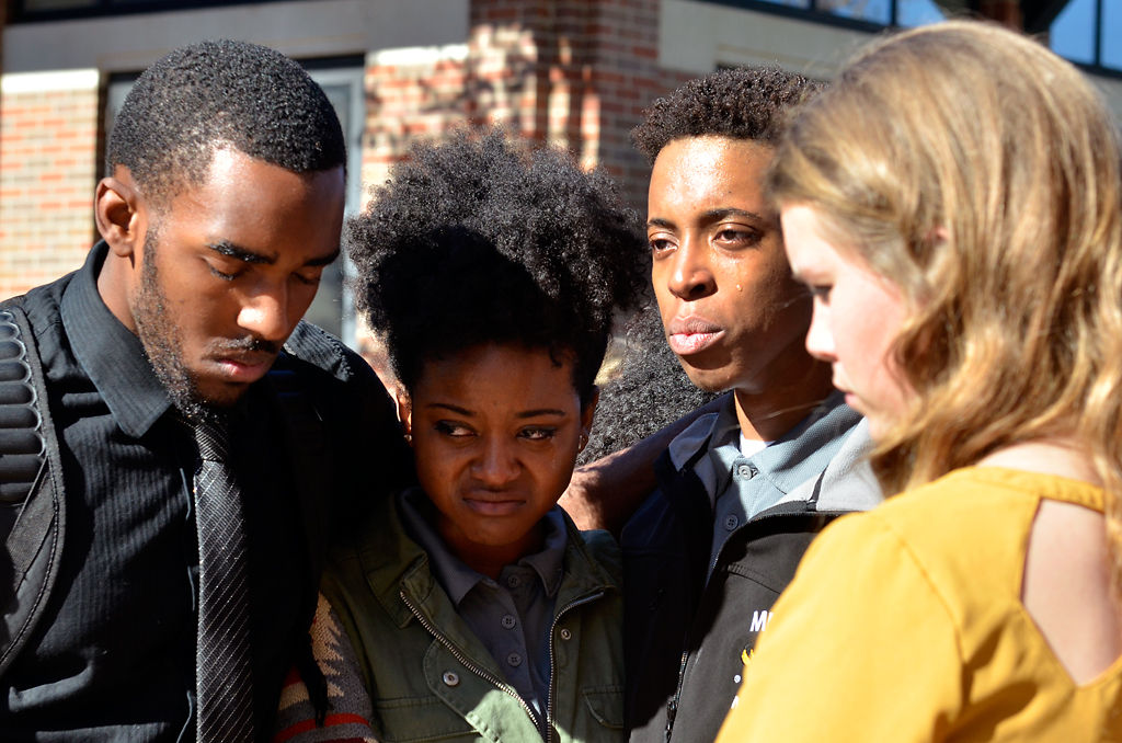 LBC supporters gather after the protest