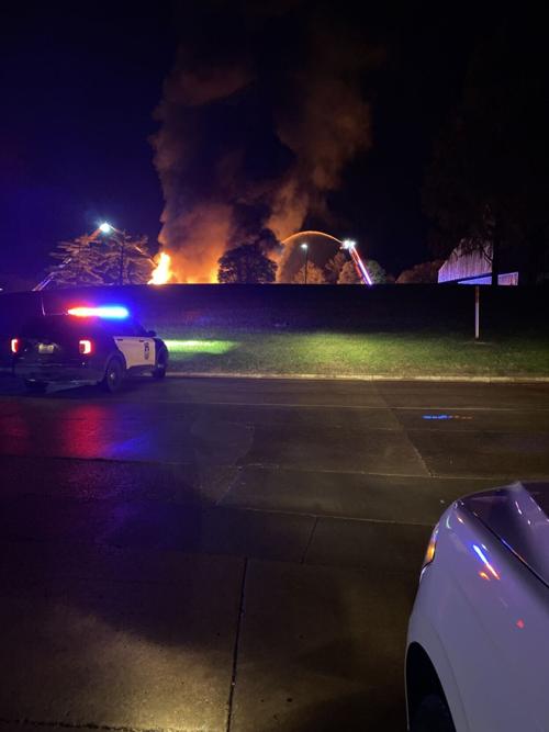 Part of East Elm Street closed after state government building fire
