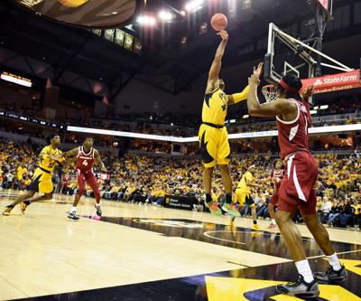 Missouri’s DeAndre Gholston deflects the inbounds pass (copy)