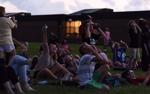 Rock Bridge High School students watch the eclipse in totality