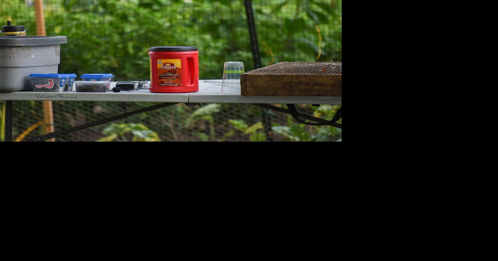 Tools for the compost workshop are displayed on a table | News ...