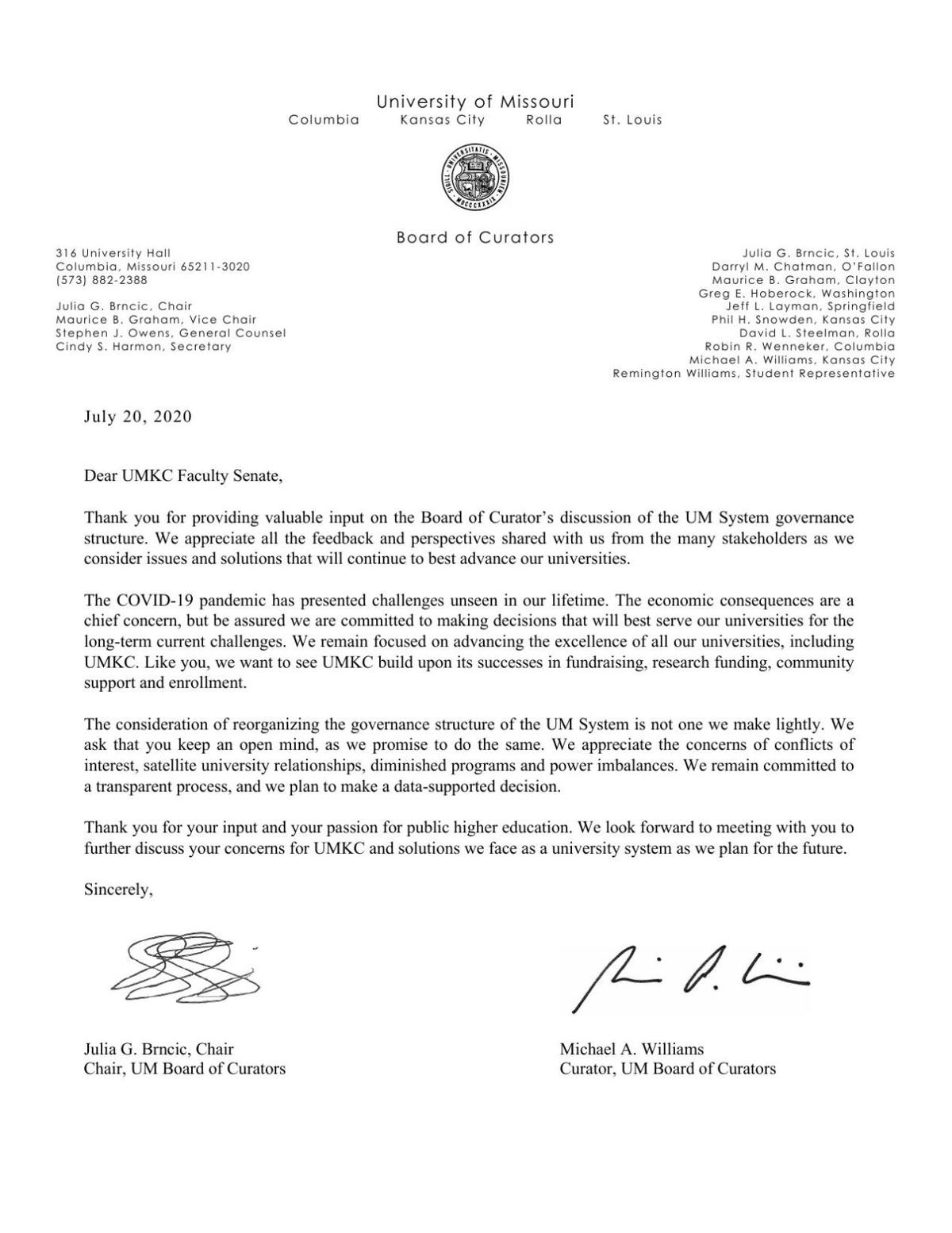 Umkc S T Faculty Oppose Merger Ahead Of Planned Um Curators Vote Higher Education Columbiamissourian Com