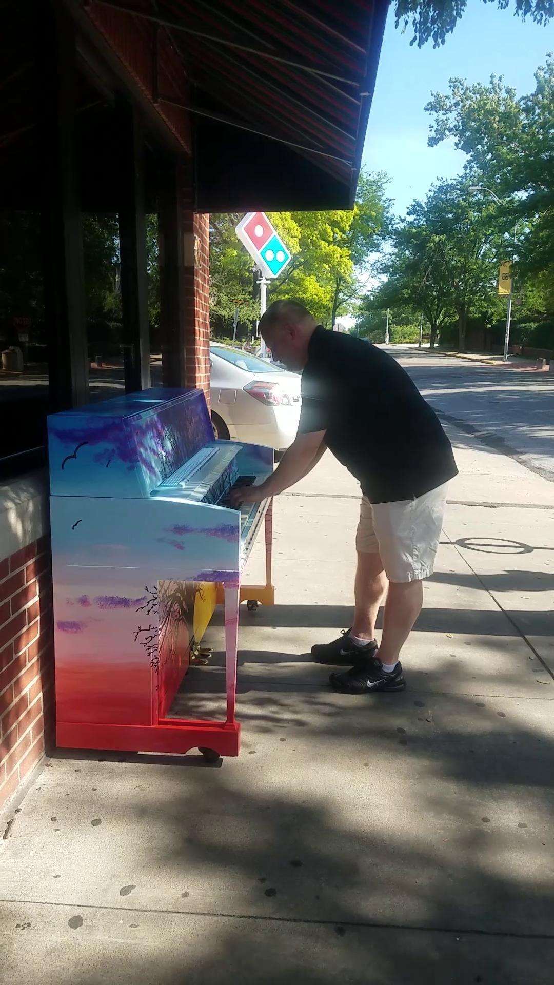The Ninth Street Piano Is Back With Picture Of The Mcbaine Bur Oak