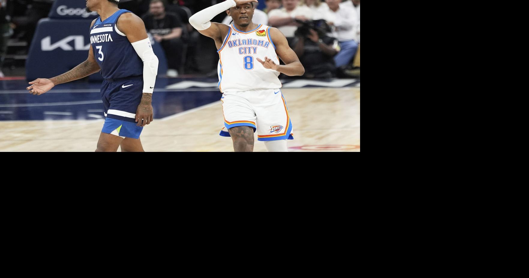 APTOPIX Thunder Timberwolves Basketball
