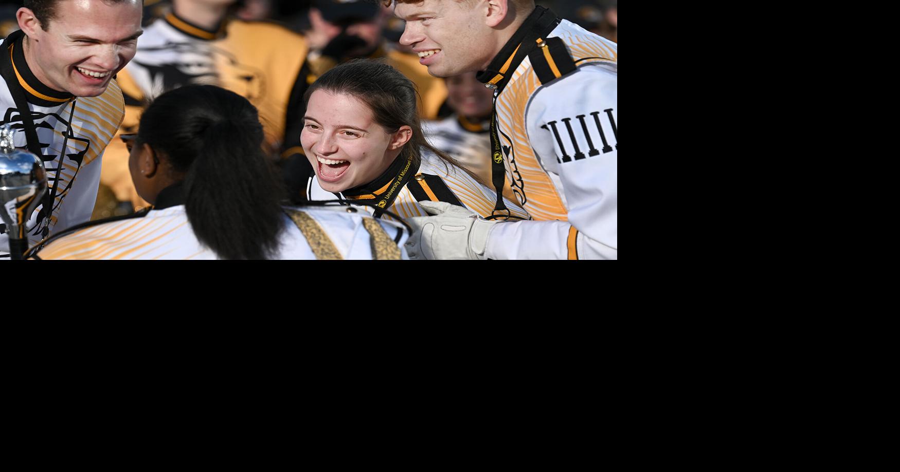 Marching Mizzou drum majors Cooper Gibbs, Breanna Derritt, Kristine Grove and Brady Sohn talk
