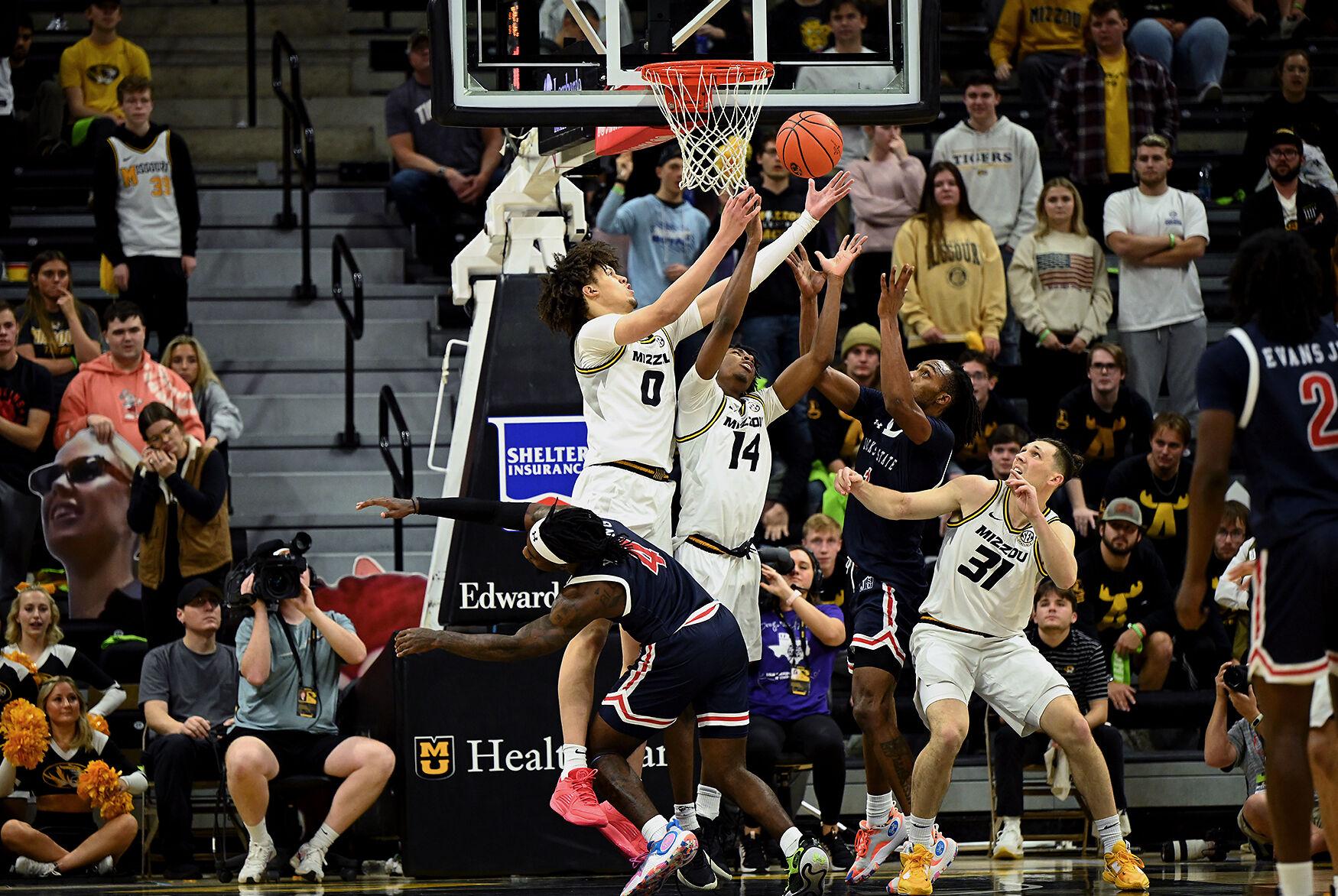 From Left, Mizzou Forward Jordan Butler, And Guards Anthony Robinson II ...