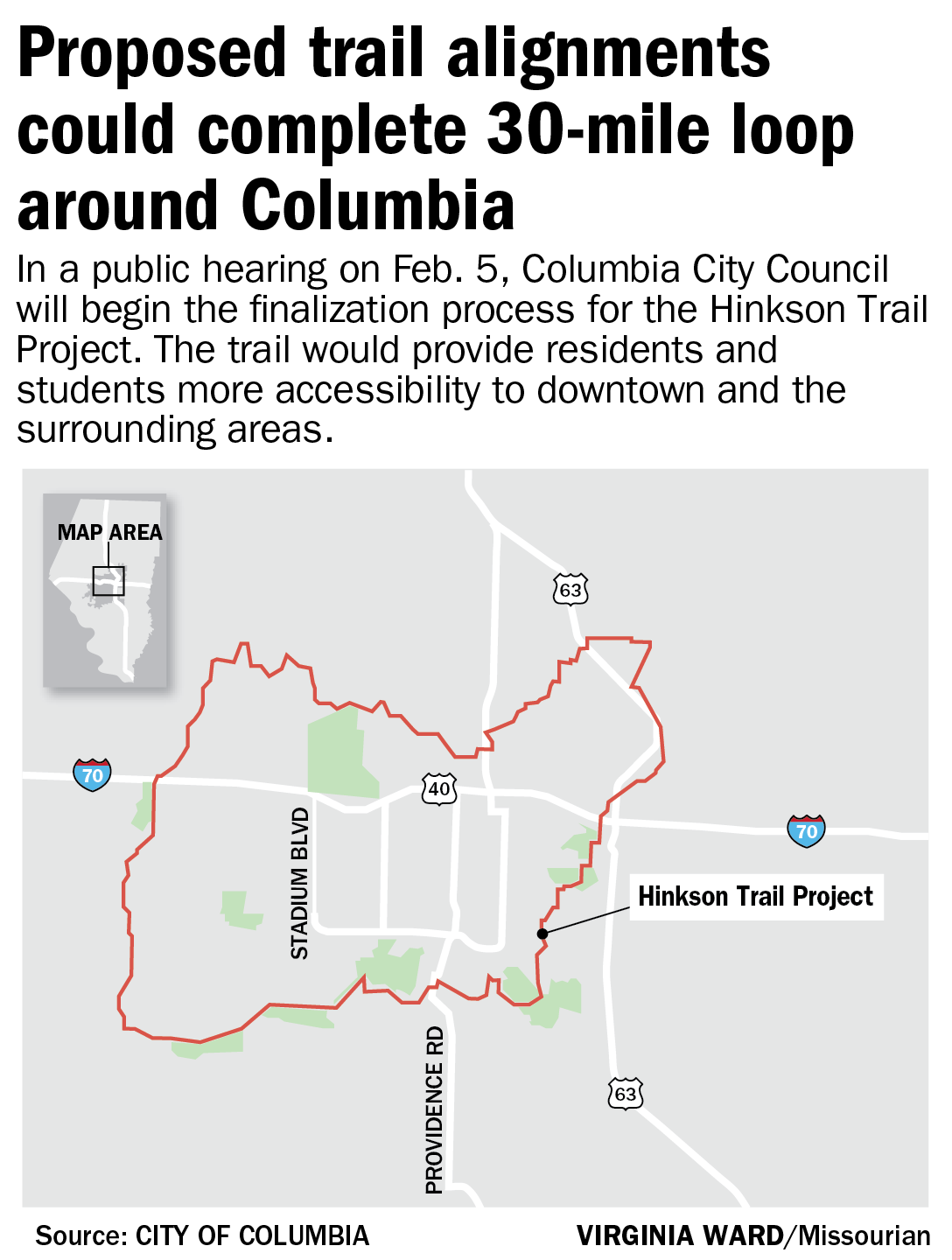 City Hopes New Trail Will Create Connections For East Columbia Local Columbiamissourian Com