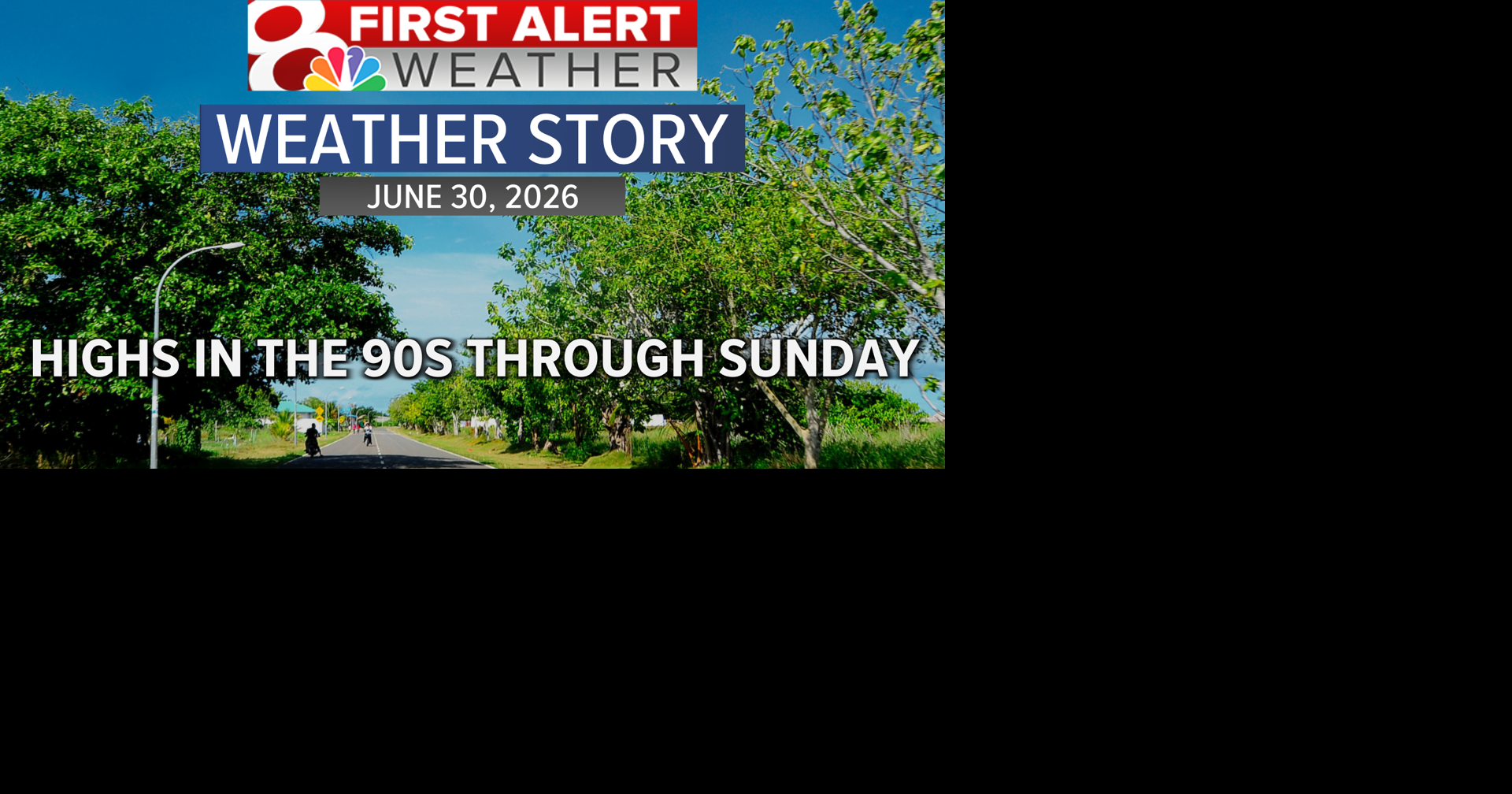 Forecast: Hot and humid conditions will persist through the weekend
