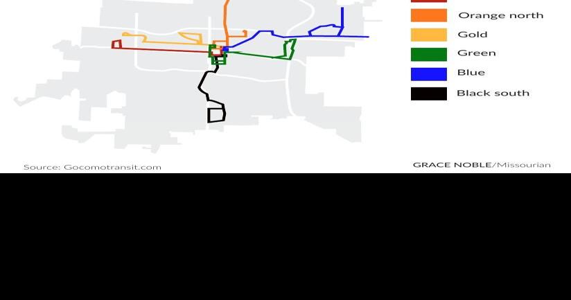 The GoCOMO bus routes will combine Tuesday | Visuals ...