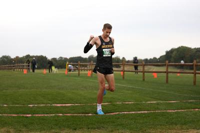 Missouri senior Kieran Wood crosses the finish line (copy)