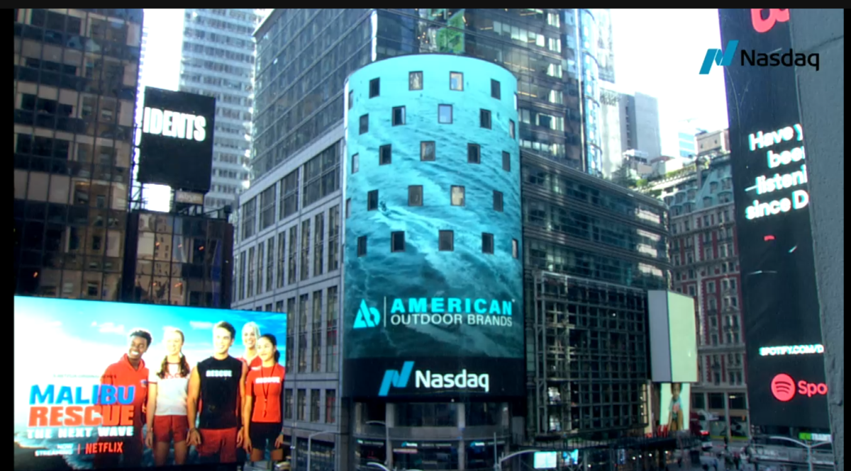 American Outdoor Brands makes adventurous move; Times Square takes