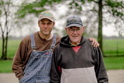 Noah Earle, left, and Steve Landers share a common passion: farming