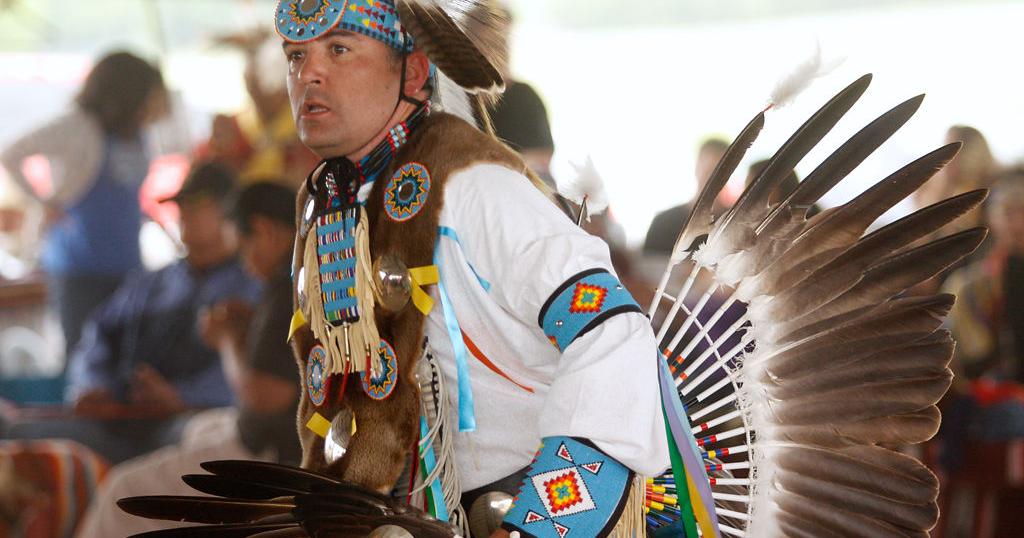 Native American dancers perform at pow wow - Columbia Missourian