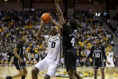 Missouri’s Mohamed Diarra prepares to shoot a layup against Mississippi State’s (copy)