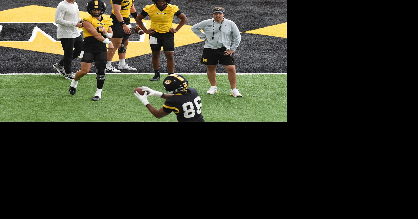 Mizzou quarterback Beau Pribula, 9, throws the football (copy) (copy) (copy)