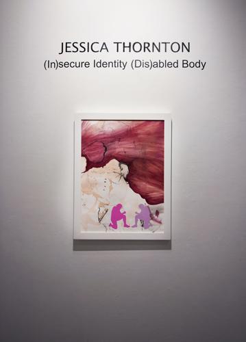 Jessica Thornton’s art exhibition, "(In)secure Identity (Dis)abled Body," lines the walls of George Caleb Bingham Gallery