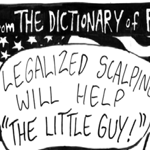 Local View Editorial Cartoon Ticket Scalping Opinion