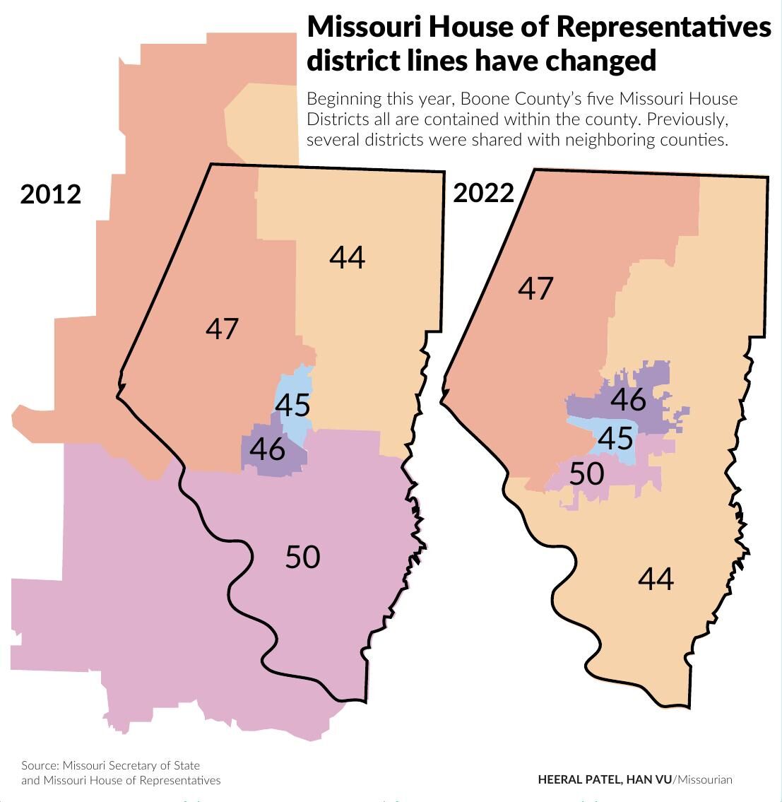 Missouri House of Representatives district lines have changed