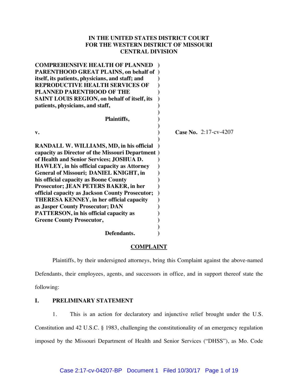 Planned Parenthood Lawsuit News Columbiamissourian Com