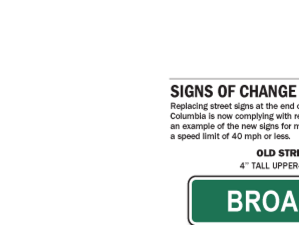City Of Columbia Replacing Several Hundred Street Name Signs News Columbiamissourian Com