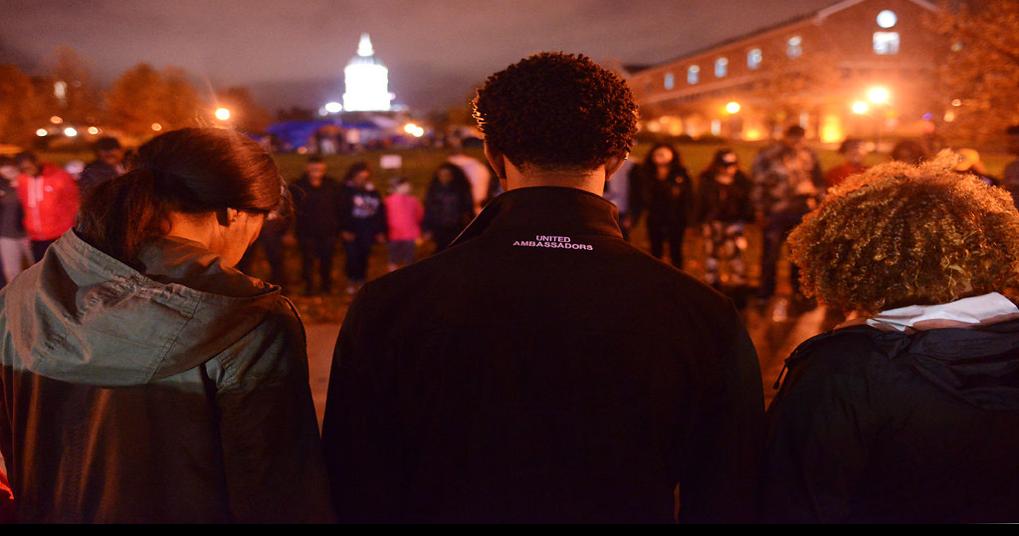 Two hours in a cold, dark tent on the Carnahan Quadrangle Higher Education