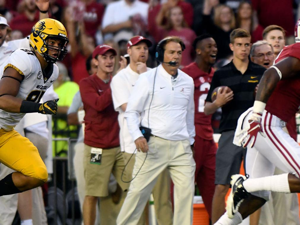 Crimson Tide Washes Missouri Away In 39 10 Game Photos