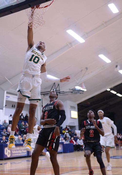 Rock Bridge S Dajuan Harris Dunks During The Game Photos