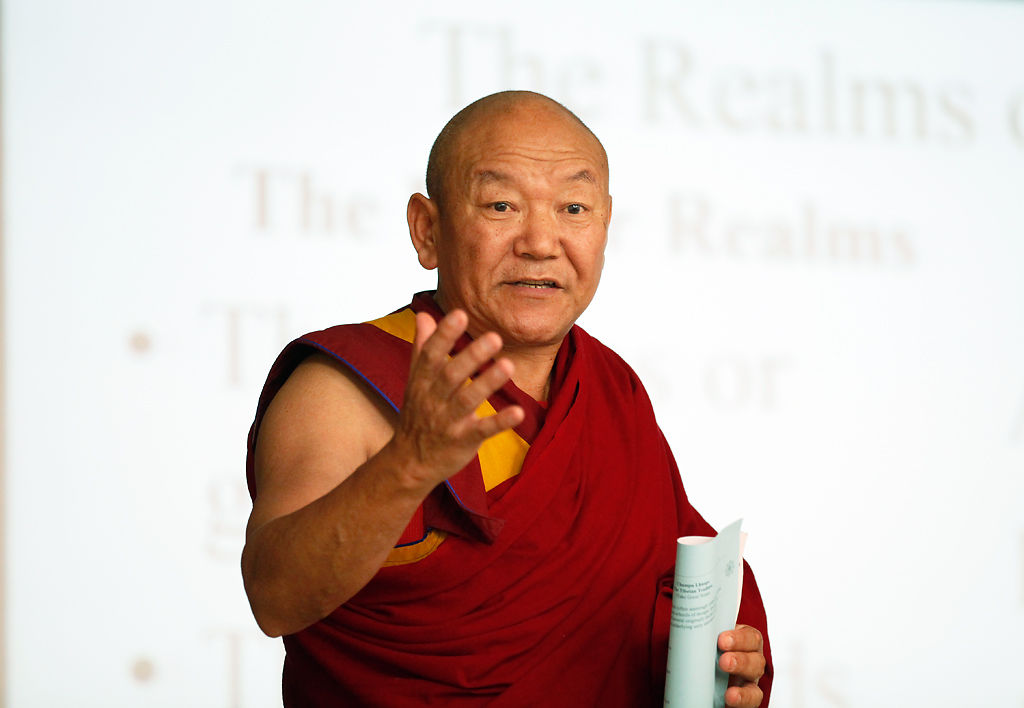Tibetan monk speaks to Battle, Hickman high school students