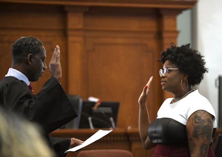 Magistrate Judge Willie J. Epps Jr. swears in Judge Kayla Jackson-Williams