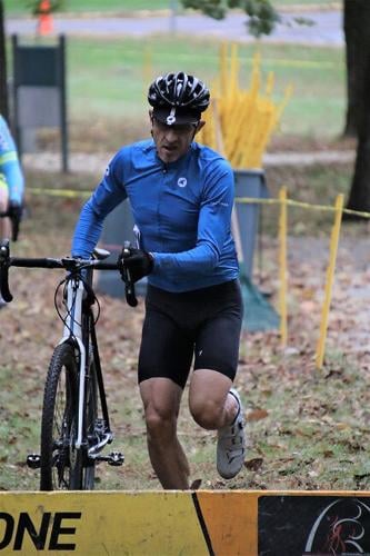 Scott Frey competes in his first cyclocross race