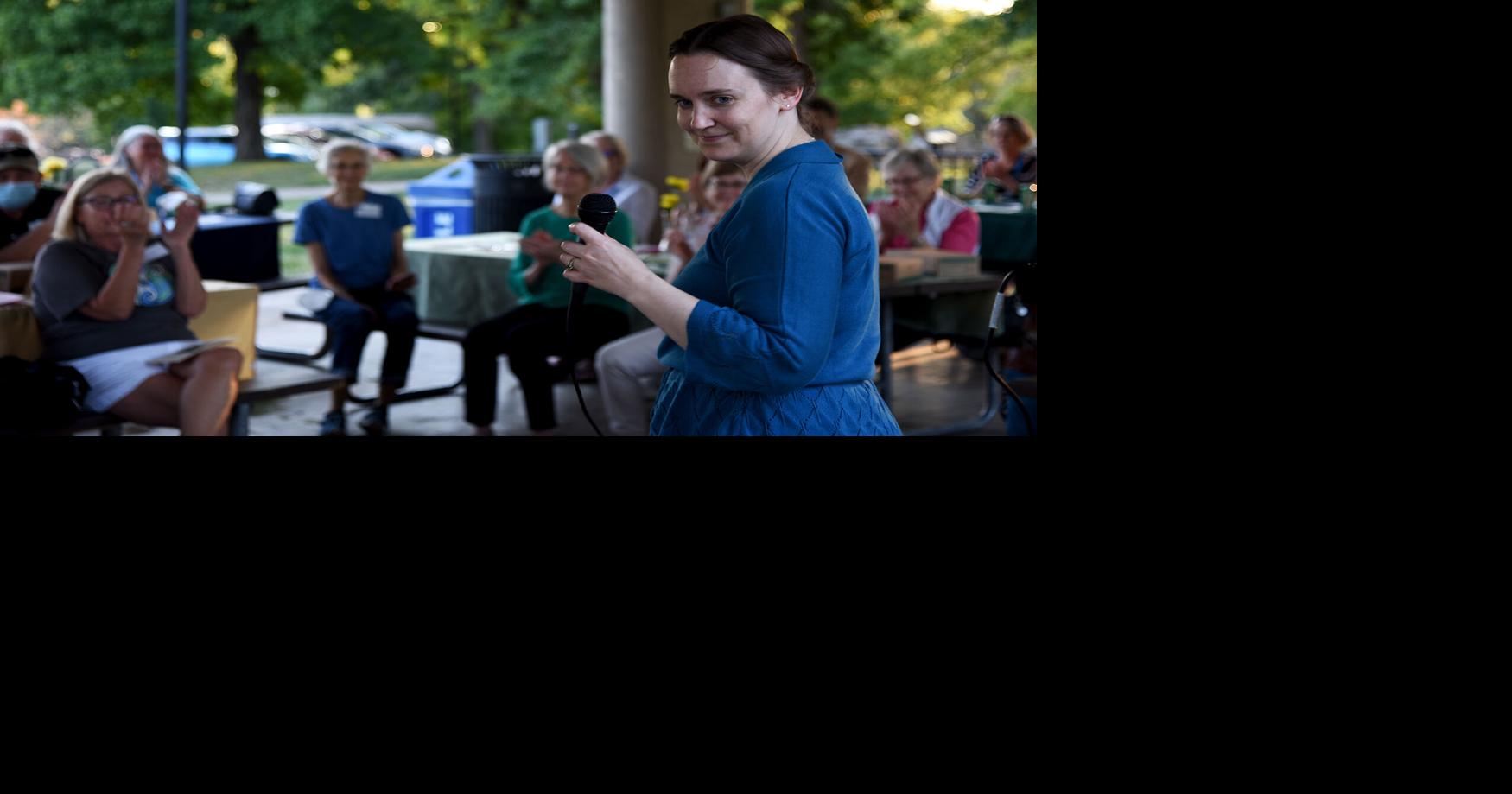 Actress Mary Shaw reenacts the life of Luella St. Clair Moss. CoMo History