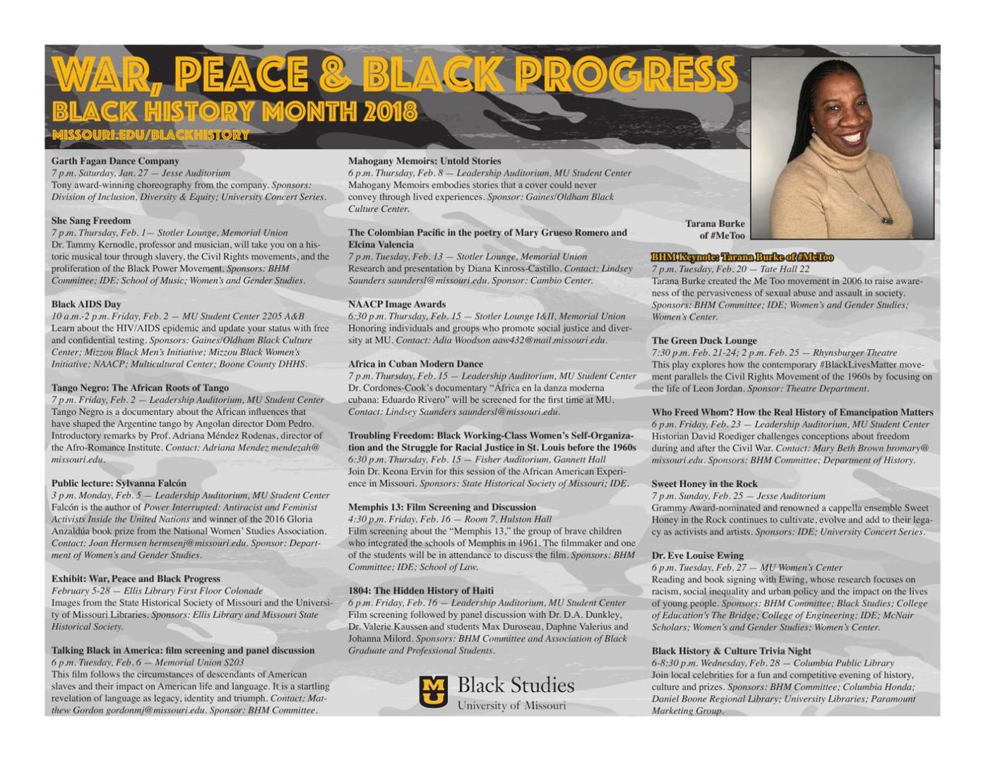 black history month womens history month calendar