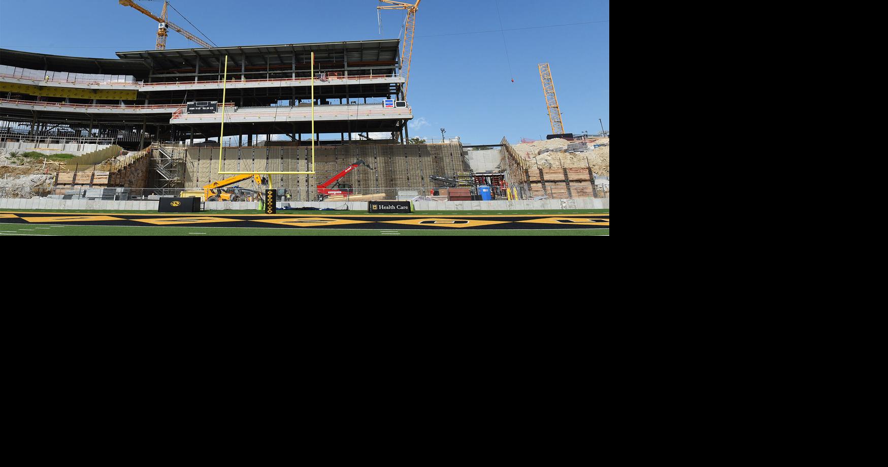 Construction continues on Monday at Faurot Field in Columbia. (copy)