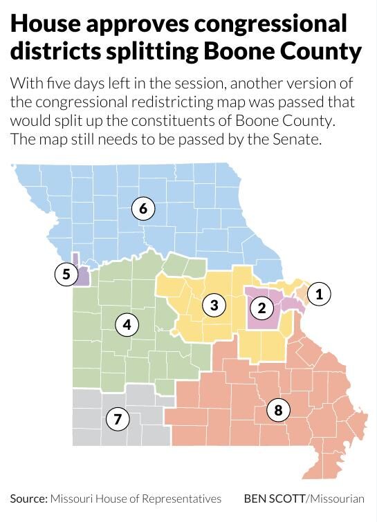 House approves congressional districts splitting Boone County