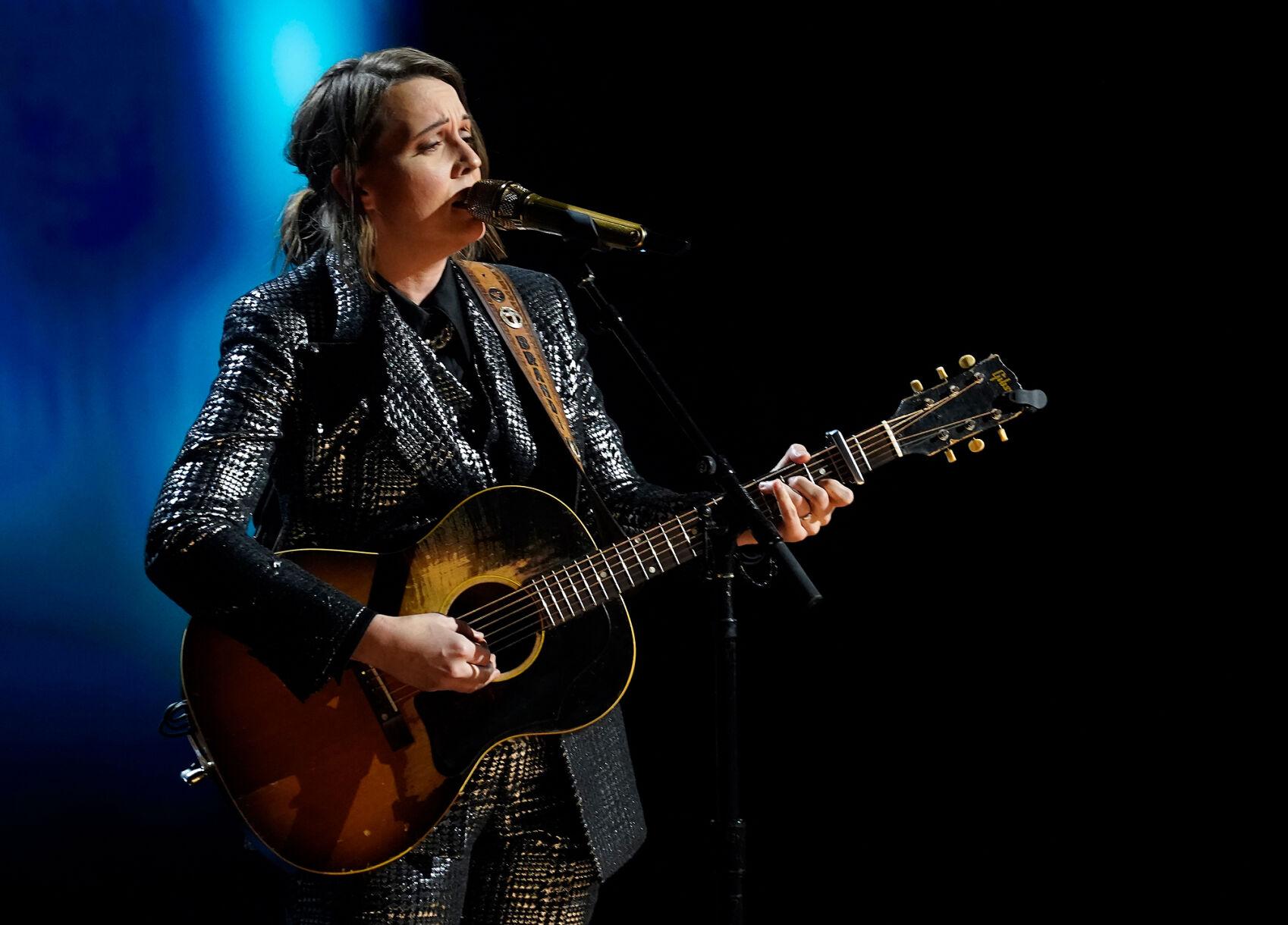 Brandi Carlile performs at the Grammys