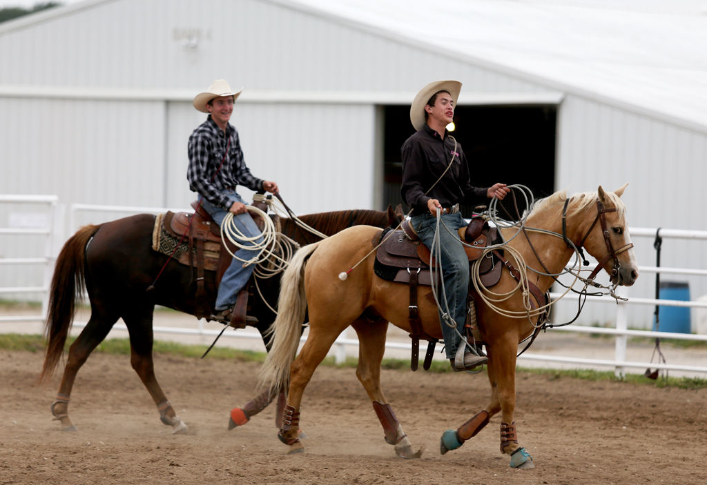 Team roping partners from Trenton come to High School Rodeo State