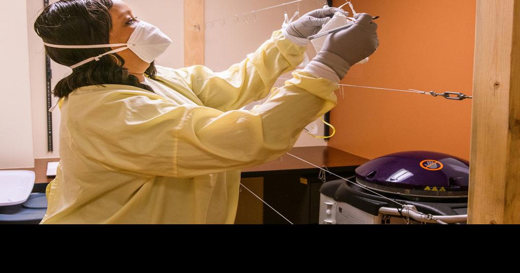 MU Health Care cleaning N95 masks for law enforcement COVID19