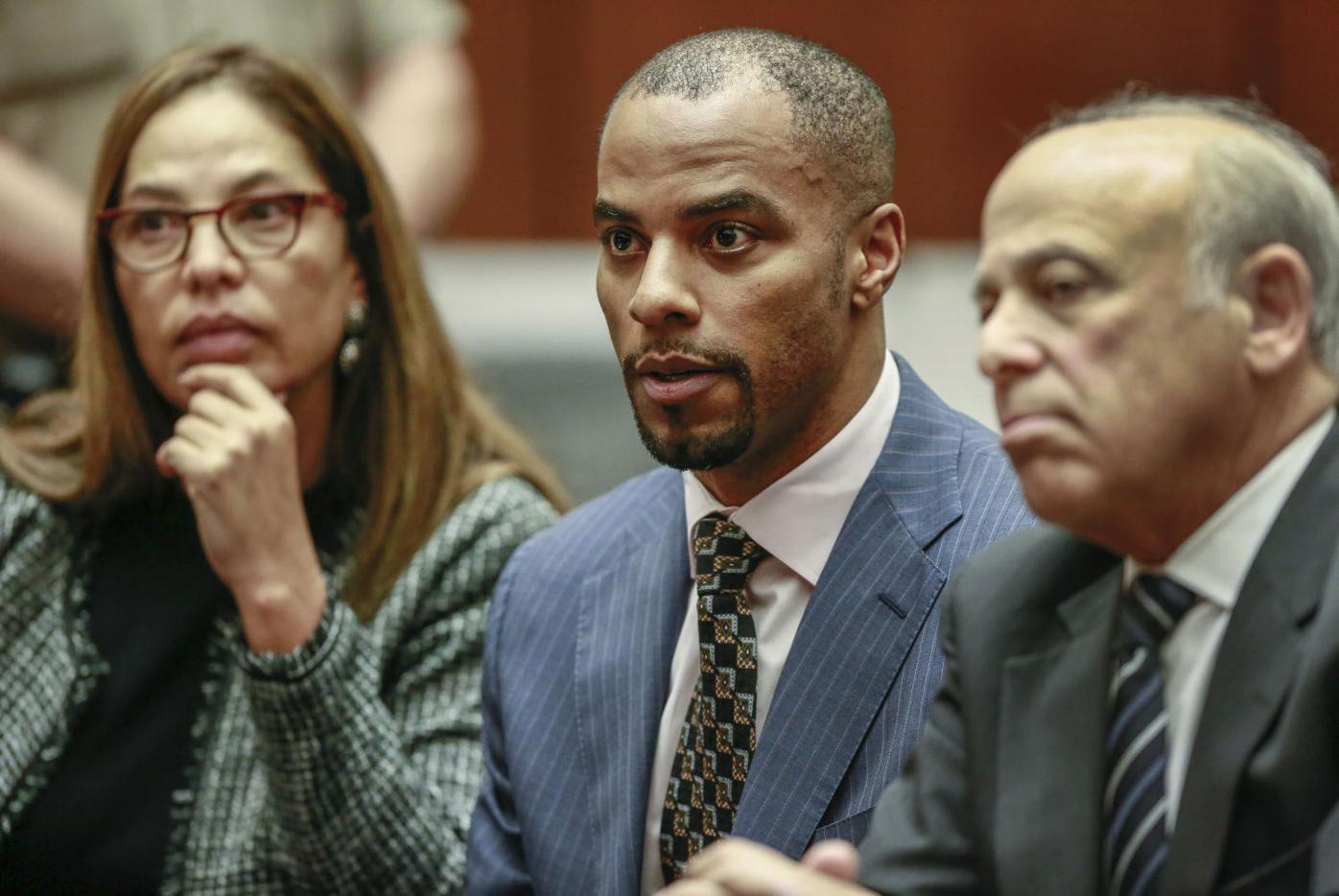 Darren Sharper returns to court seeking release