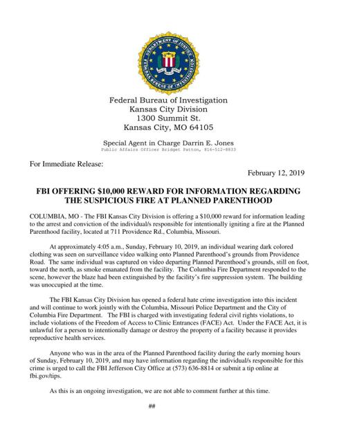 Update Planned Parenthood Will Remain Closed This Week After Intentionally Set Fire Local Columbiamissourian Com