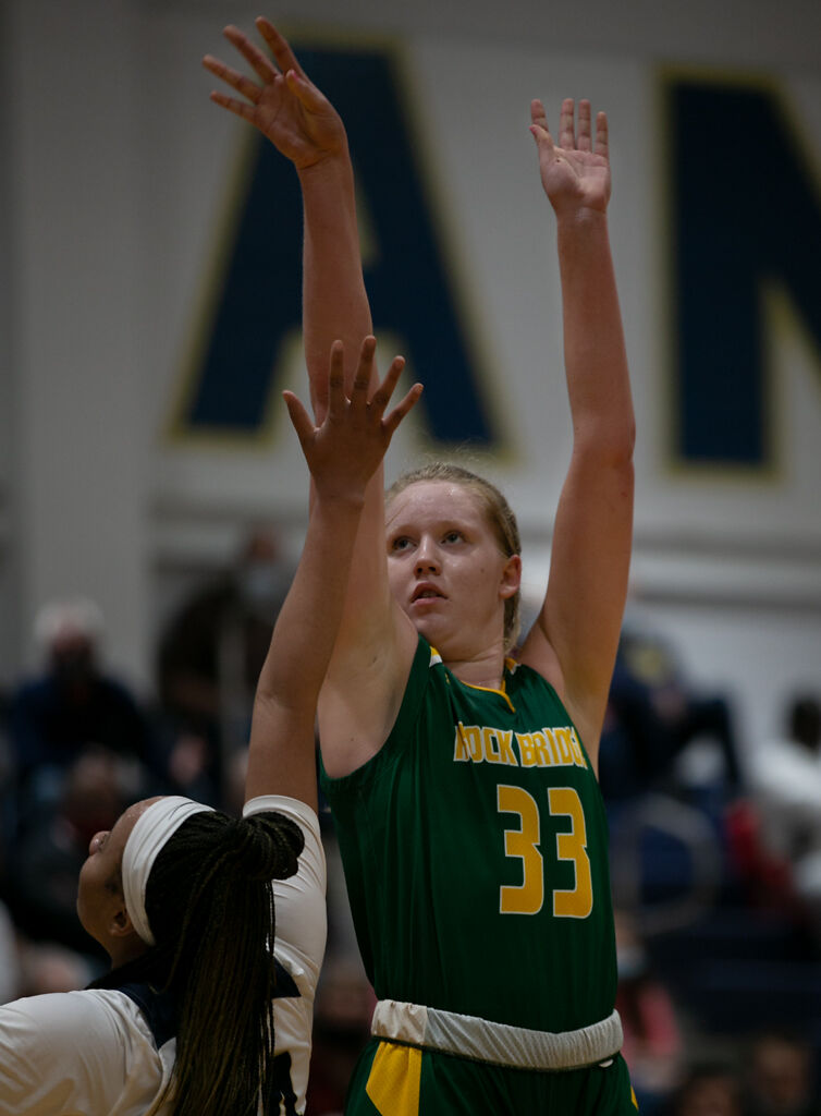 KK Brodie makes a shot in the fourth quarter of the Bruins game