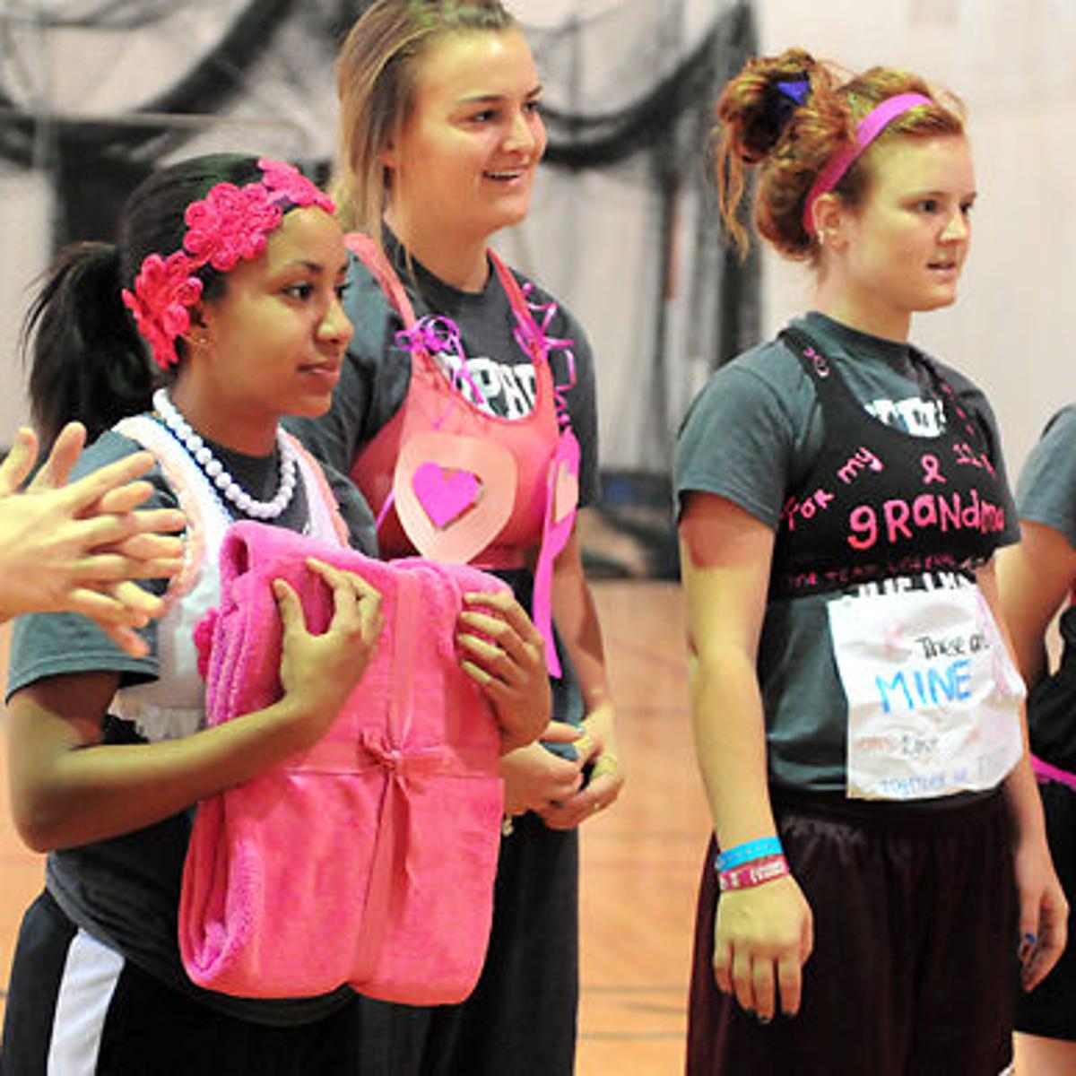 Stephens Softball Team Dons Decorated Bras For Breast Cancer