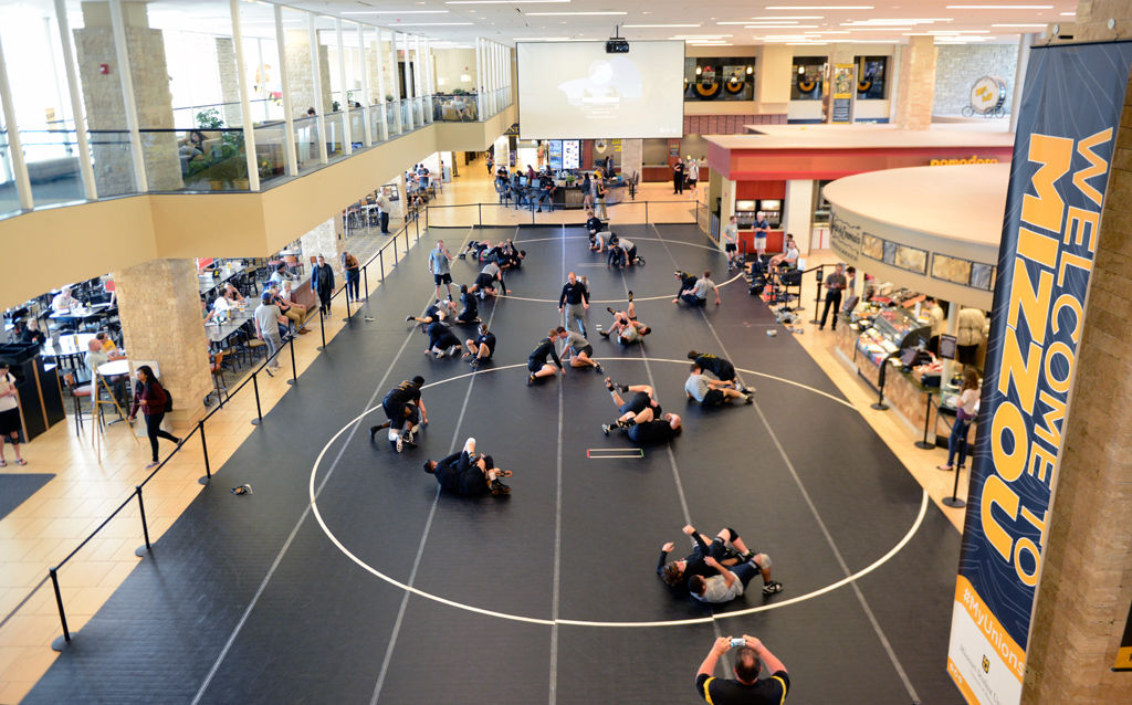 MU wrestling puts on a show in the Student Center | Mizzou Sports ...