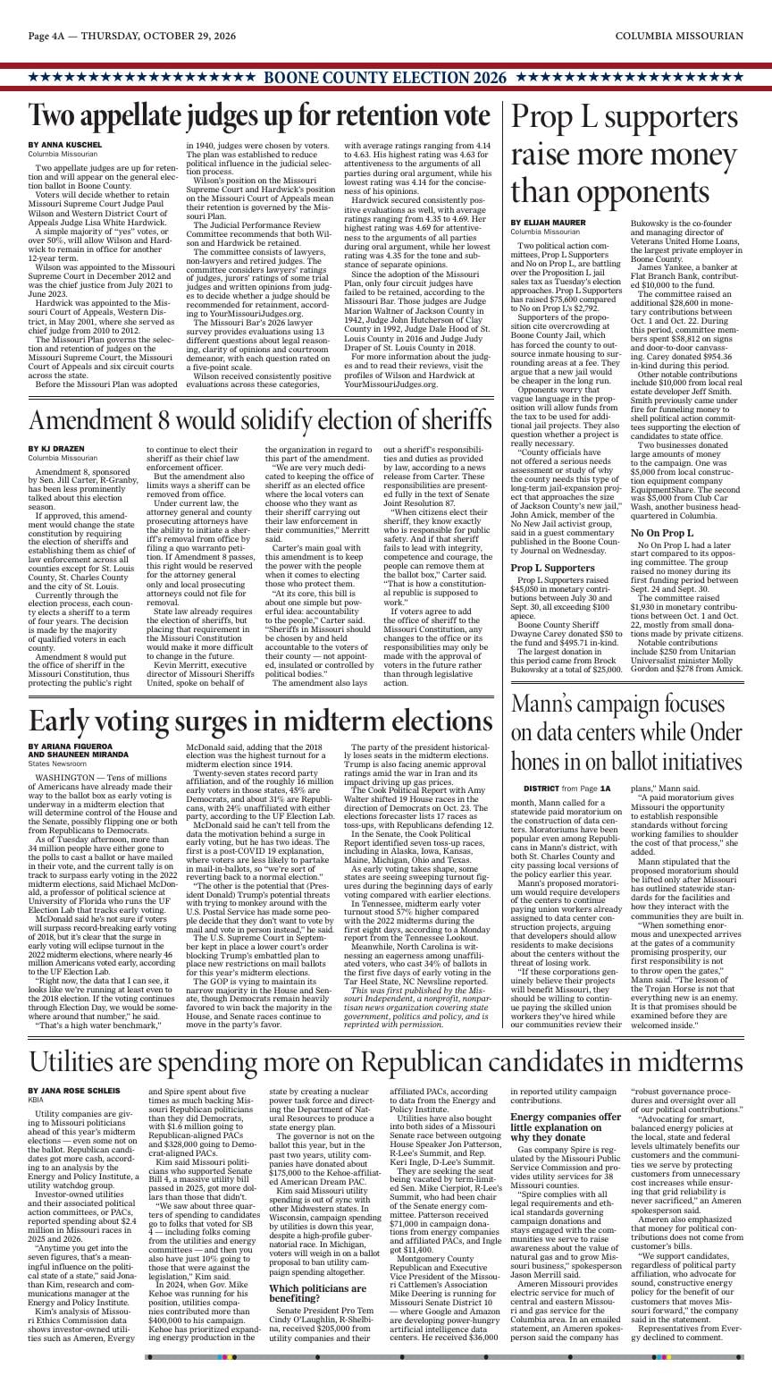 Page A4 | e-Edition | columbiamissourian.com