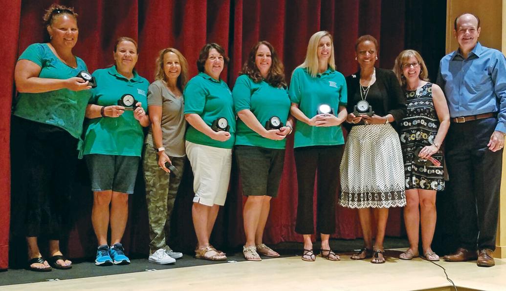 Bordentown Regional School District staff honored for 20 years of
