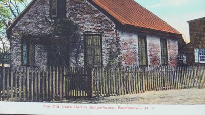 Clara Barton Schoolhouse postcard