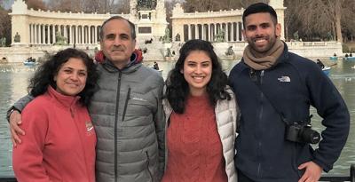 Uma Purandare and family