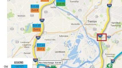 I 95 To Be Redesignated As I 295 In Mercer County Ewing Observer Communitynews Org Interstates 678,278, 81, 77, 26, 95, 295 Map New York To Florida 2022