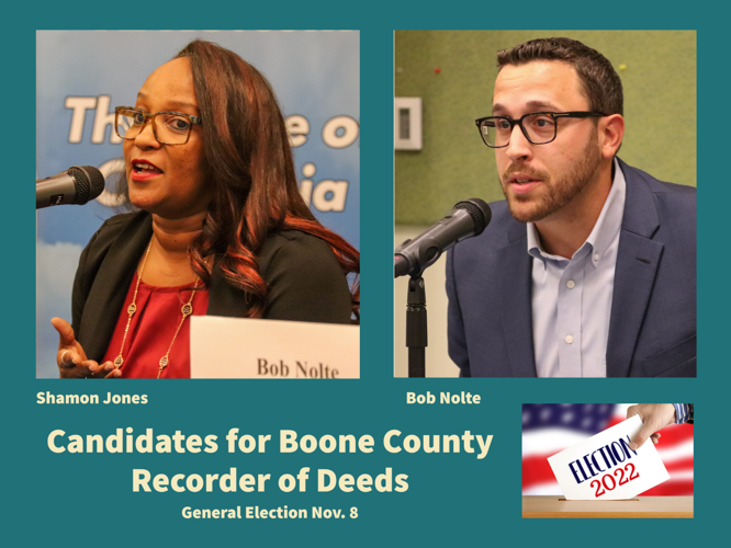 Candidates for Boone County recorder exchange views at forum