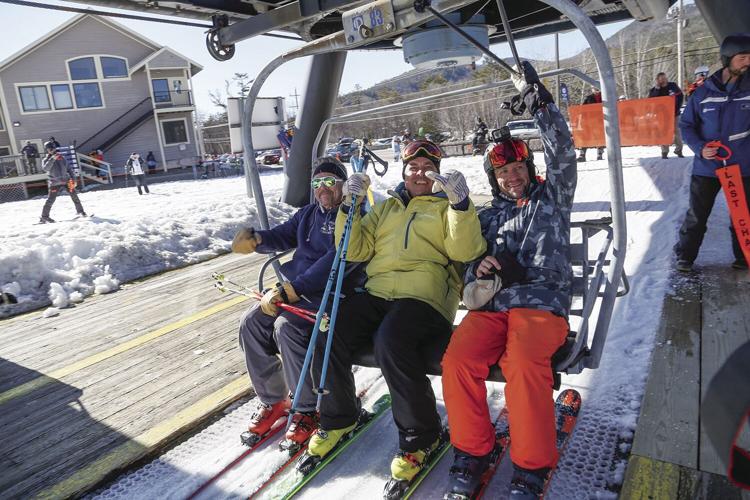 04-02-23 Attitash Triple last chair tighter